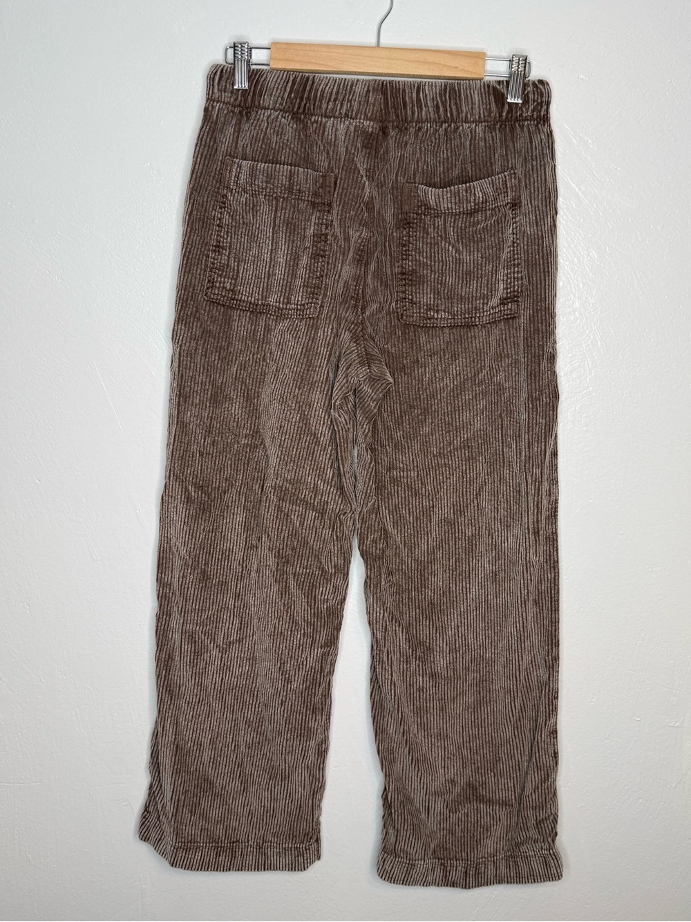 American Eagle Stretch Corduroy Low-Rise Baggy Wide-Leg Pants chocolate brown - Picture 5 of 11